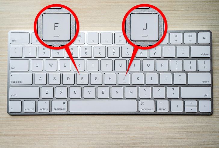 Most keyboards have these little bumps on the buttons “F” and “J,” and they’re used to help us find the location of keys, allowing us to type without having to constantly look at the keyboard.