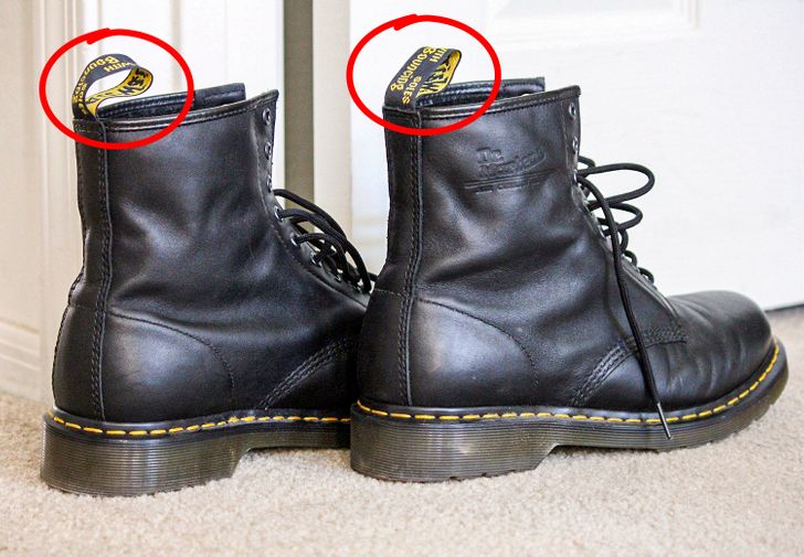 The loops on the back of your boots aren’t just there as a fashion statement or to help you pull your shoes on. You can also hang them on a hook if they need to dry out or wrap your laces through them and tie them around your ankle, which is very helpful when you’re hiking.