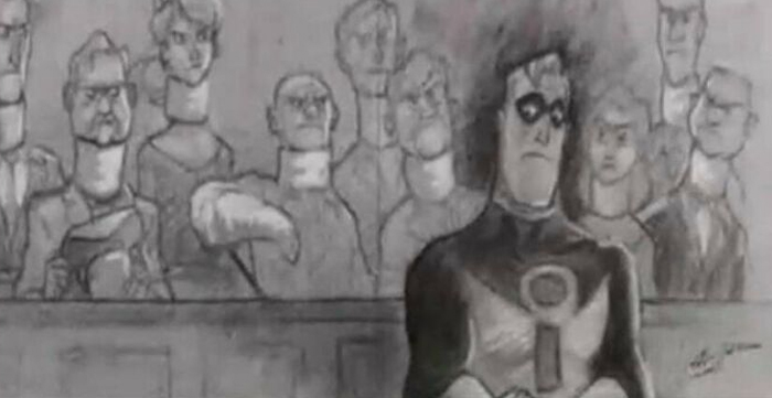 In “The Incredibles,” The Reason The Court Room Scene Is Drawn As Opposed To Animated Like The Rest Of The Movie Is Because It Is Illegal To Record In A Courtroom Without Proper Supervisions