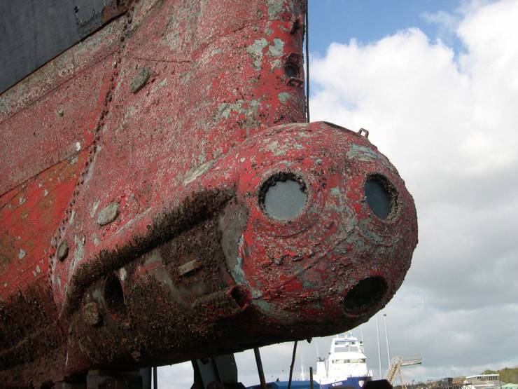 “The Bulbous Bow Observation Chamber of Jacques Cousteau's Calypso.”