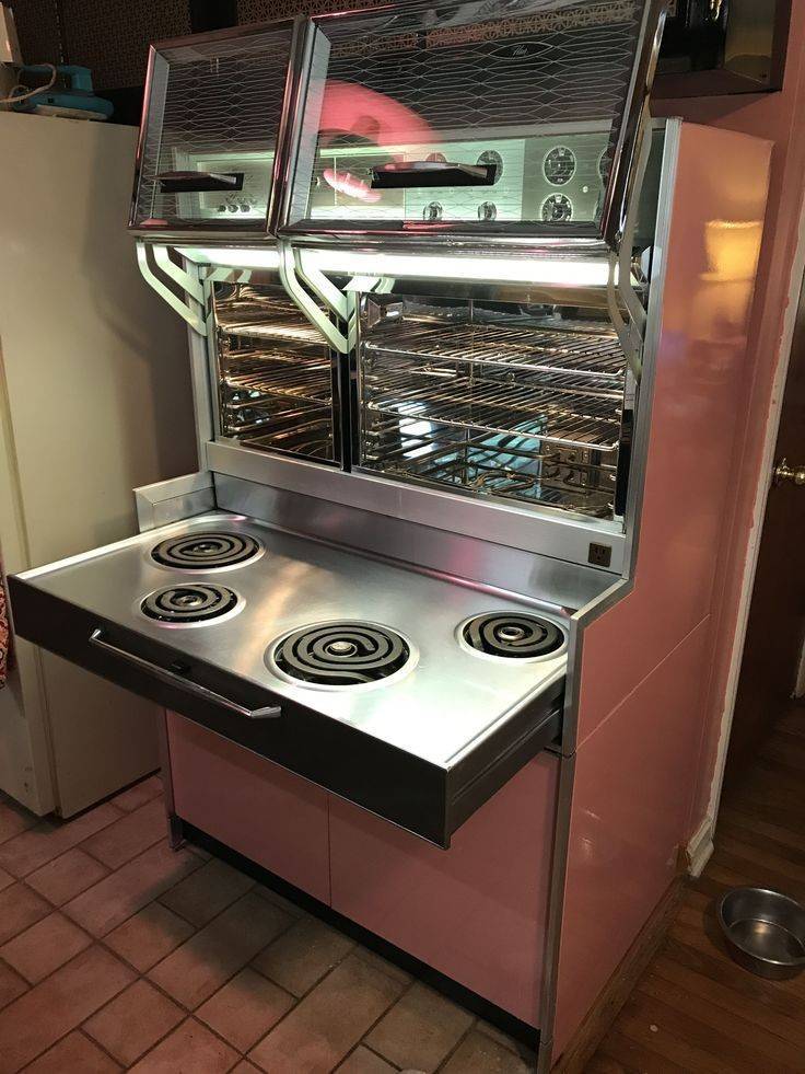 pink frigidaire flair oven