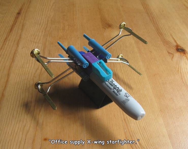 x wing fighter office supplies - Permanent Marker Starpi, "Office supply Xwing starfighter."