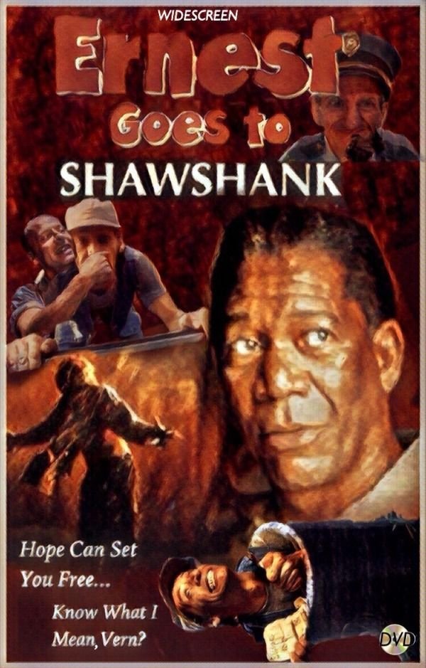 shawshank redemption poster - Widescreen Ernest Gors to Shawshank Hope Can Set You Free... Know What I Mean, Vern? Dvd