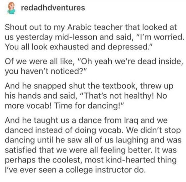 20 Wholesome Teachers.