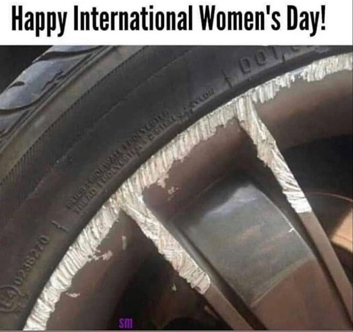 funny pics - happy international women's day car meme