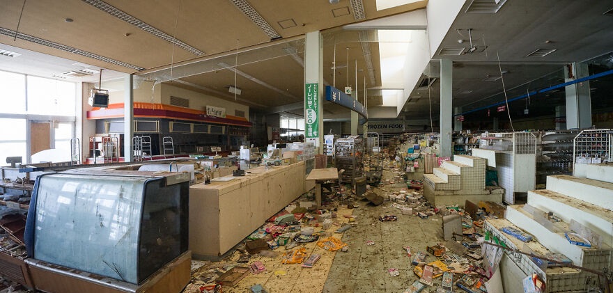 The Air Inside This Abandoned Supermarket Was Musty And Stale