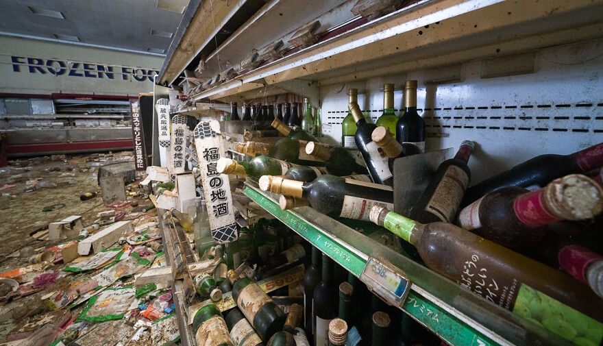 Everything On The Shelves Is Covered With Layers Of Dust And Grime