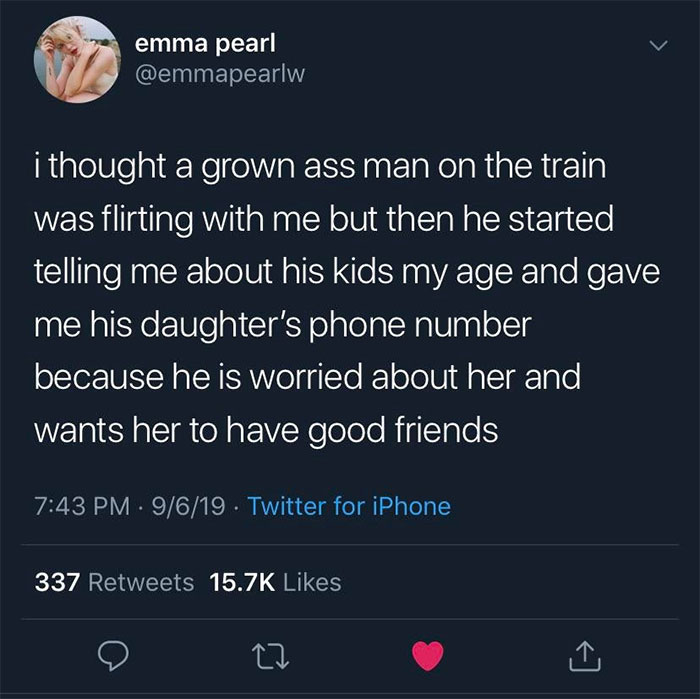 heartwarming pics - i thought a grown ass man on the train was flirting with me but then he started telling me about his kids my age and gave me his daughter's phone number because he is worried about her and wants her to have good friends
