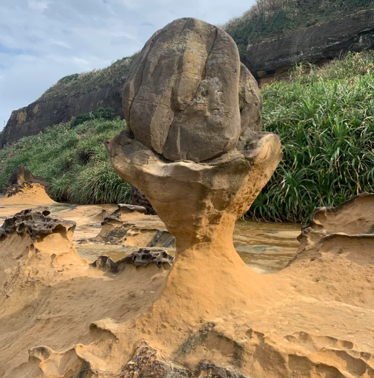 “The way wind eroded this rock”