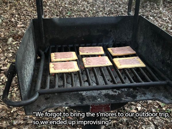 funny pics and memes - grilling pop tarts