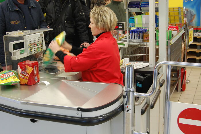 Grocery store cashier. The customer was angry because her cereal had rung up wrong. I called a price check and this lady berated me the whole time. I recall that she accused me of trying to steal from her. Said she was going to get me fired.

I looked at her and said, “I make $7.25 per hour no matter how much you pay for this cereal, so I do not give a [damn] how this situation turns out.”

She stared at me in shock. The price check comes back saying the price scanned correctly. Silence.

I said, “So do you want the cereal or not?” She said, “Yes.” And that was that. She did not complain to the manager.