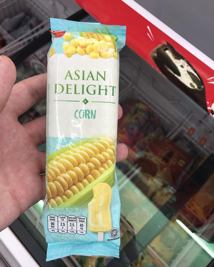 In Malaysia, it’s not uncommon to see corn popsicles.