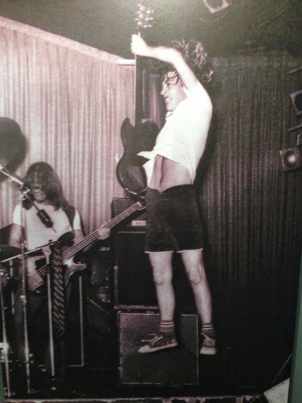 Angus Young levitating