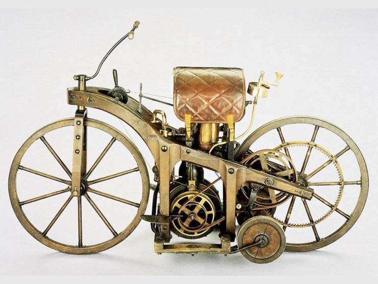 “The worlds first motorcycle.”