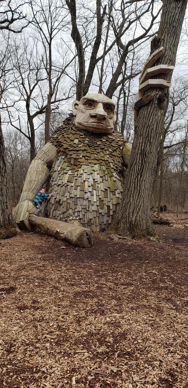 Troll in the woods.