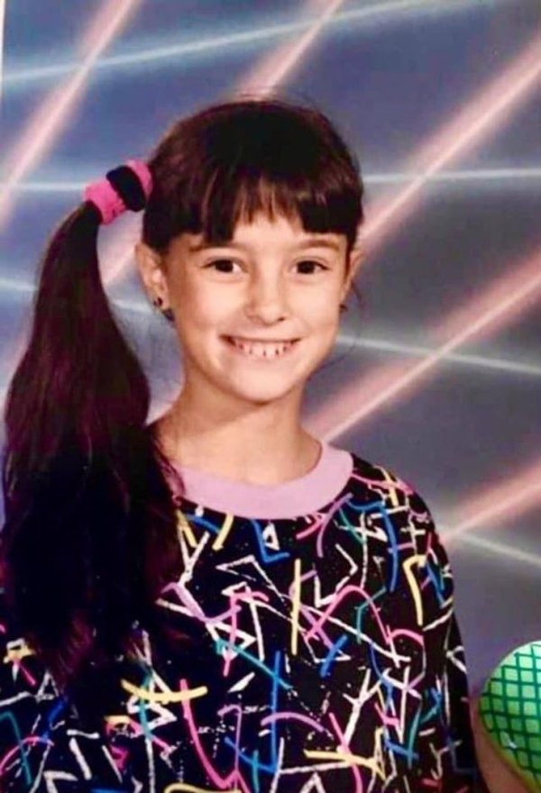 1989… I cut my own bangs for picture day