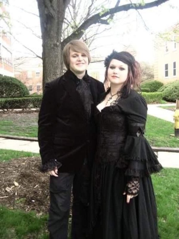 This is how my (now wife) and I went to prom. No regrets, 2008.