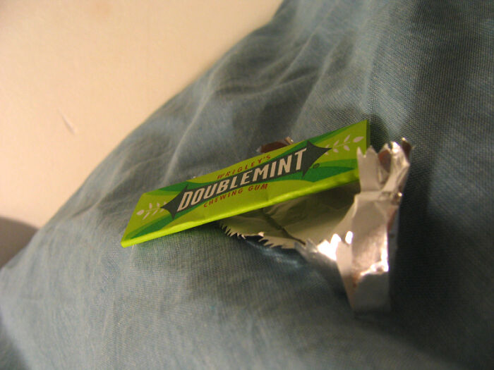 social etiquette rules - last piece of double mint chewing gum