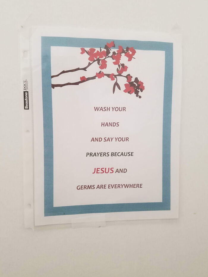 picture frame - Beautone Doce Wash Your Hands And Say Your Prayers Because Jesus And Germs Are Everywhere