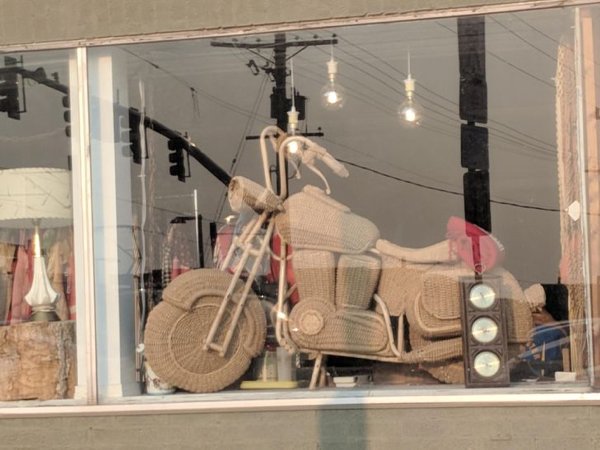 shop window motorcycle