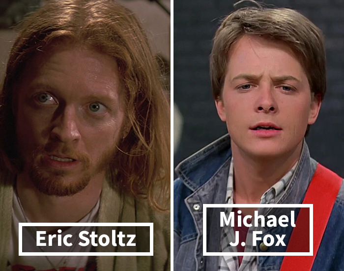 Marty McFly is an iconic character in the sci-fi scene, but the face we all know and love today may have been a different one, as Michael J. Fox initially wasn't available for the filming due to conflicting schedule, so the role was given to Eric Stoltz. Sid Sheinberg, head of Universal, even supported this casting. Despite filming most of his scenes, Stoltz was deemed to be too dramatic and lacking the humorous flair imagined for the role, so Fox was contacted again and the scheduling conflict was worked out. Zemeckis took it upon himself to inform Stoltz of the decision and later said it was “the hardest meeting I've ever had in my life and it was all my fault. I broke his heart."