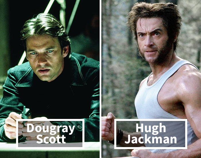 Love him or hate him, we all know who Wolverine from the X-Men is, as well as the actor who plays him. But the role of the gruff hero was intended for Dougray Scott, who, back in 1999, was making quite a name for himself. However, Scott's other project dragged on and he wasn't available when the X-Men started filming, thus the role was given to Hugh Jackman and the rest is history.