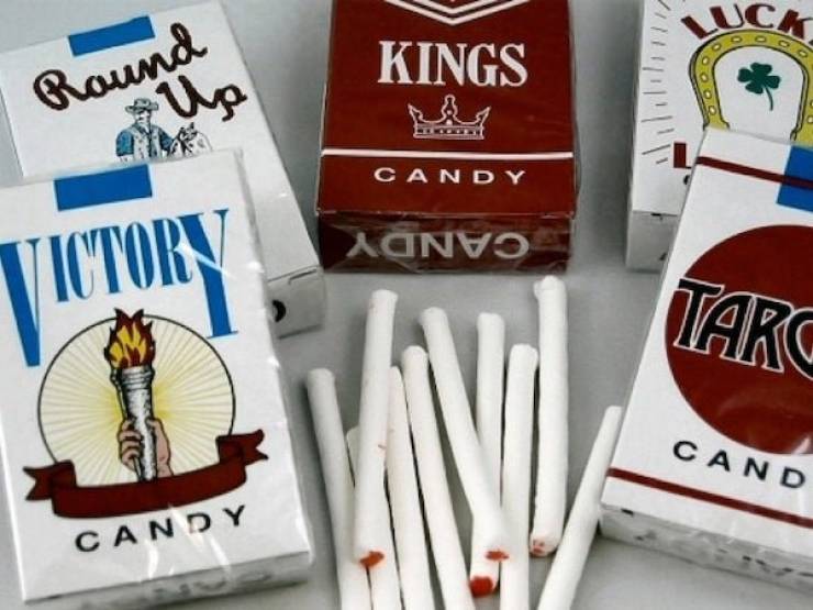 "We had these weird fake cigarettes that actually allowed you to blow smoke that was quite realistic. We freaked out a lot of adults with them."