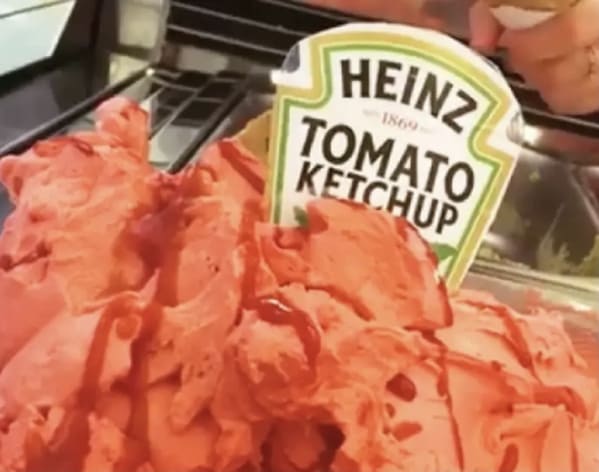 Heinz Ketchup “Carnival” Ice Cream