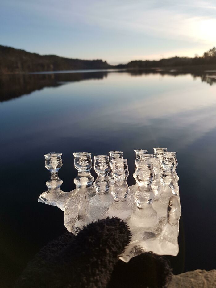 I Found Some Icicles Looking Like Chess Pieces