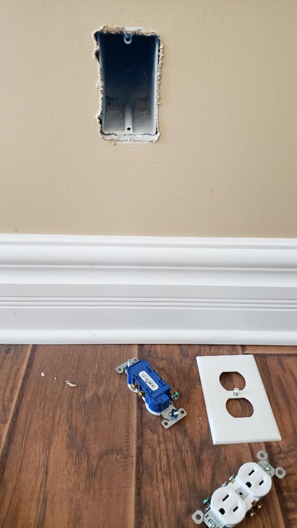 “I have two outlets in my house (bought 2 years ago) that don’t work. Purchased 2 new outlets to replace them. Turns out there are no wires to connect them to!”