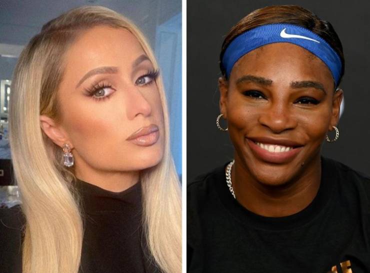 Paris Hilton and Serena Williams, both born in 1981