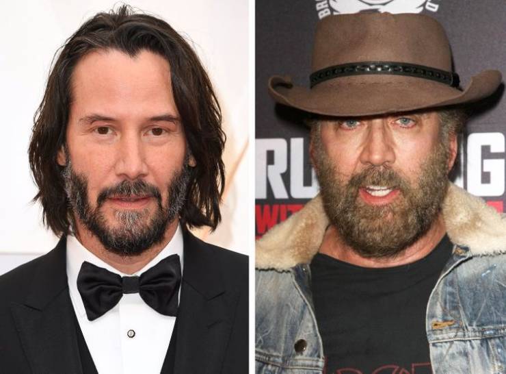 Keanu Reeves and Nicolas Cage, both born in 1964