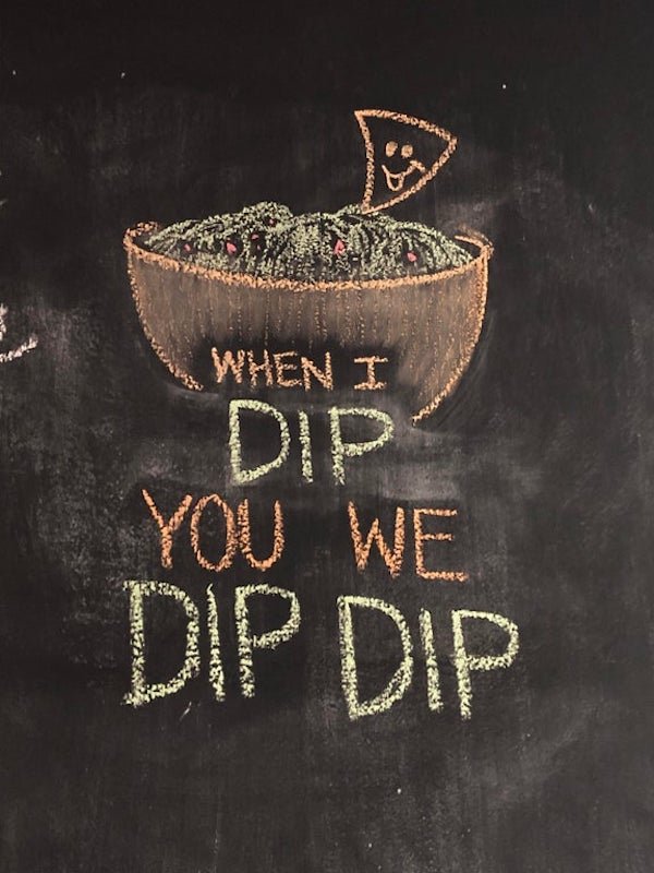 funny spelling fails - chalk - When I Dip You We Dip Dip