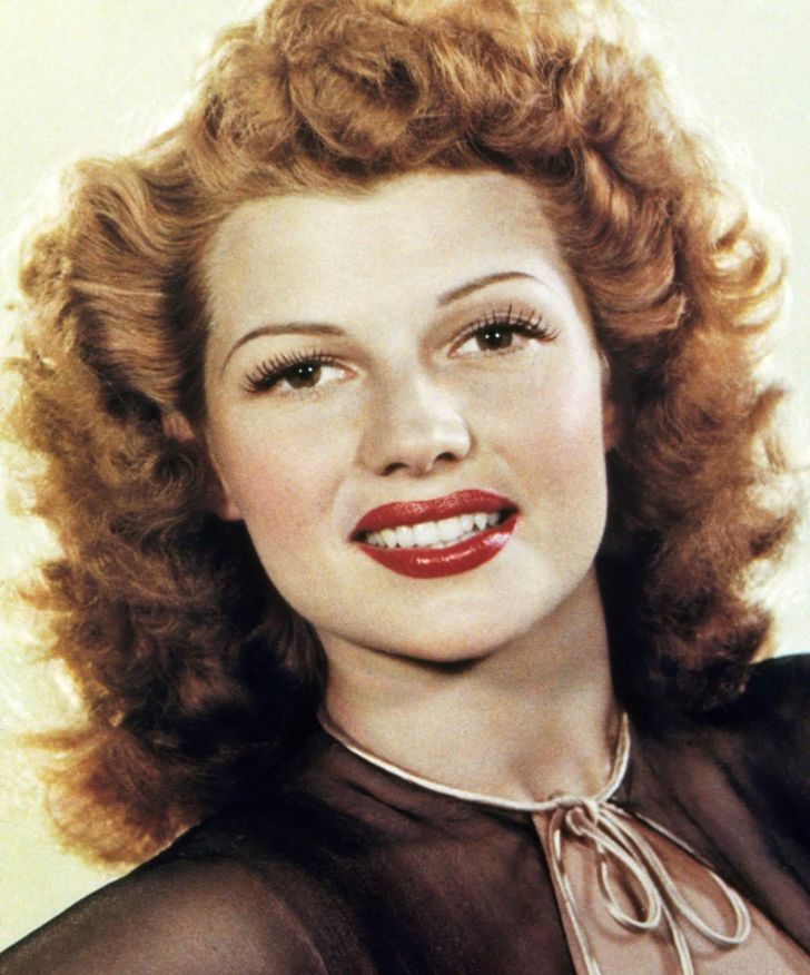 Rita Hayworth (ages 26 and 60)