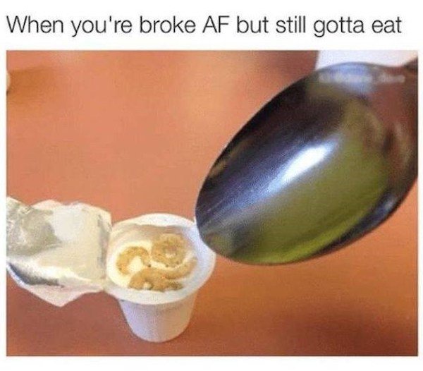 42 Memes For People Who Are Broke.