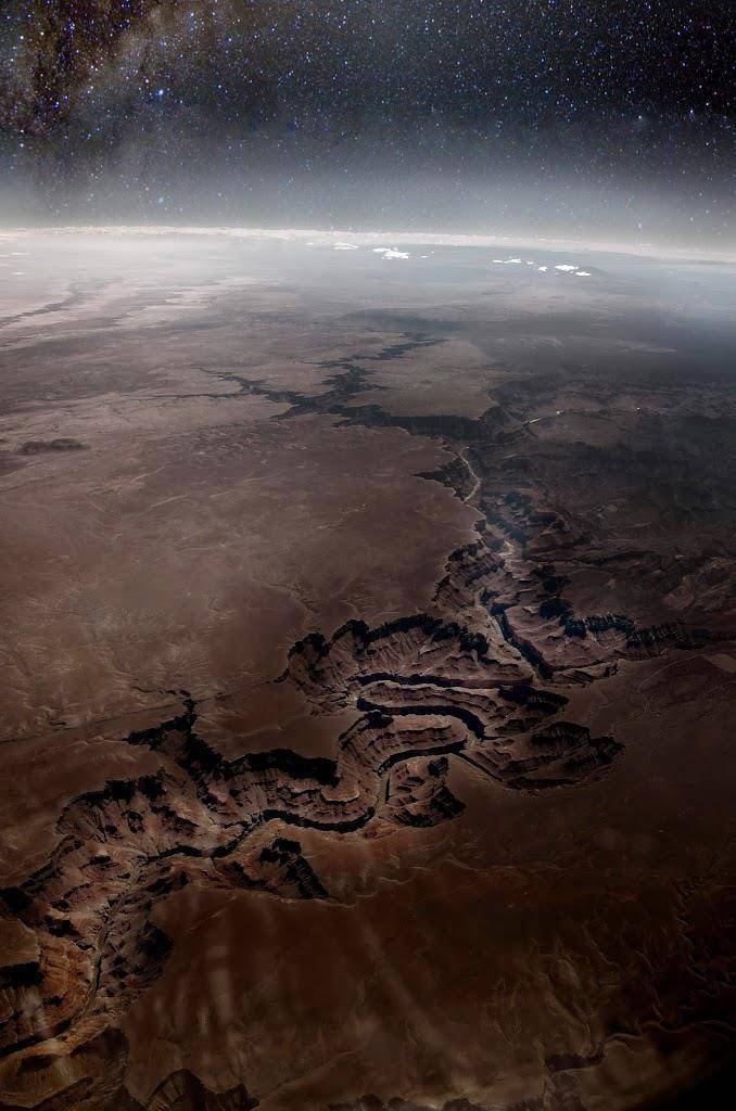 “The Grand Canyon as seen from space.”