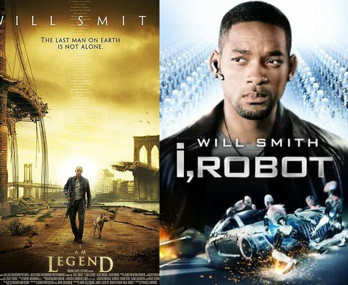 In l am Legend (2007), Will Smith reprises his role from l, Robot (2004) as the titular character l.