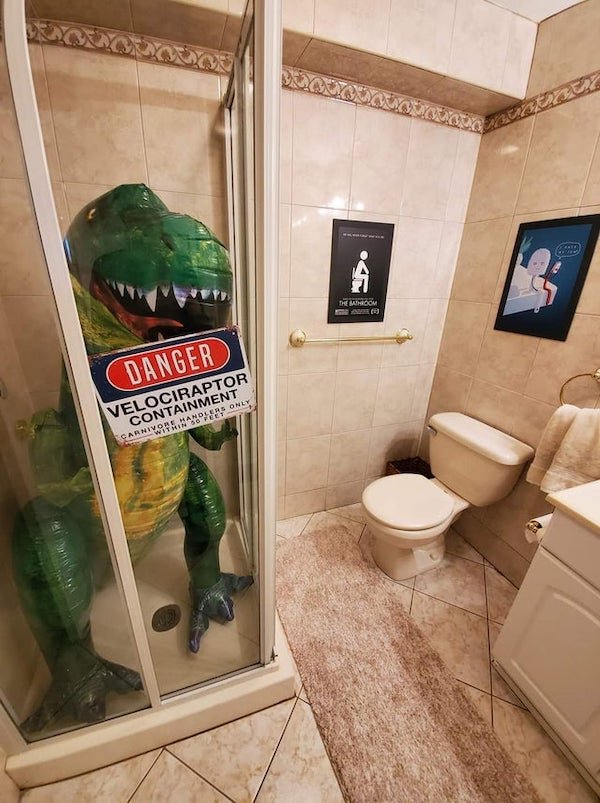 My buddy’s wife let him decorate the basement bathroom… no regerts.