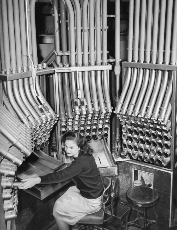 Pneumatic tubes connecting 23 US Post Offices in NYC across 27 miles. Used until 1957