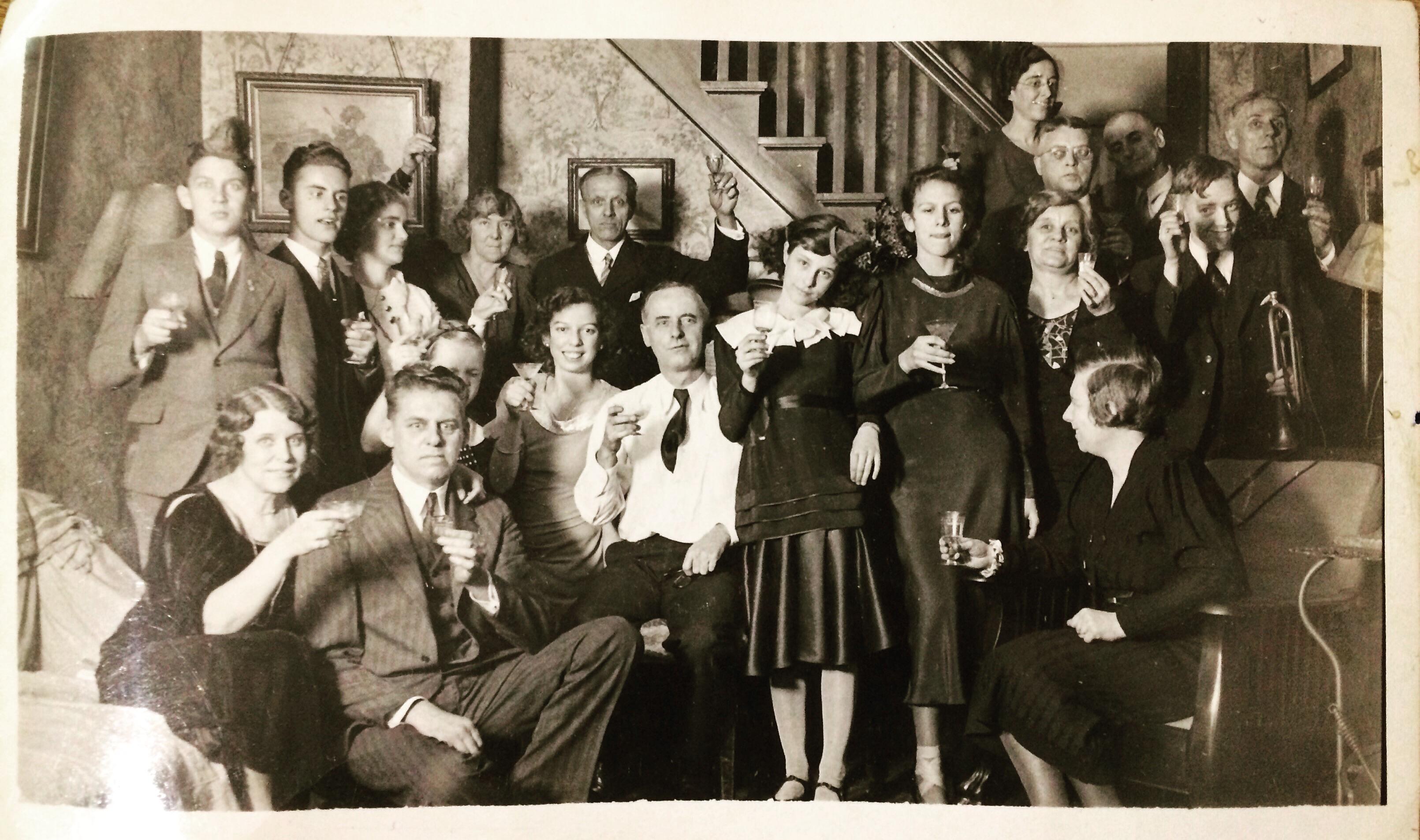 New Years party in Nebraska. 1930’s or 40’s