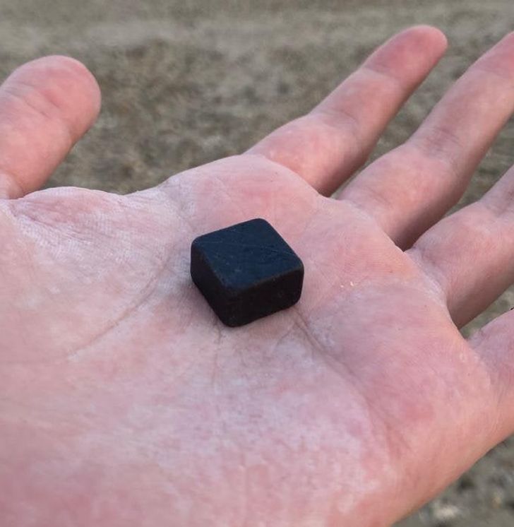 “This perfectly square rock I found at the beach”