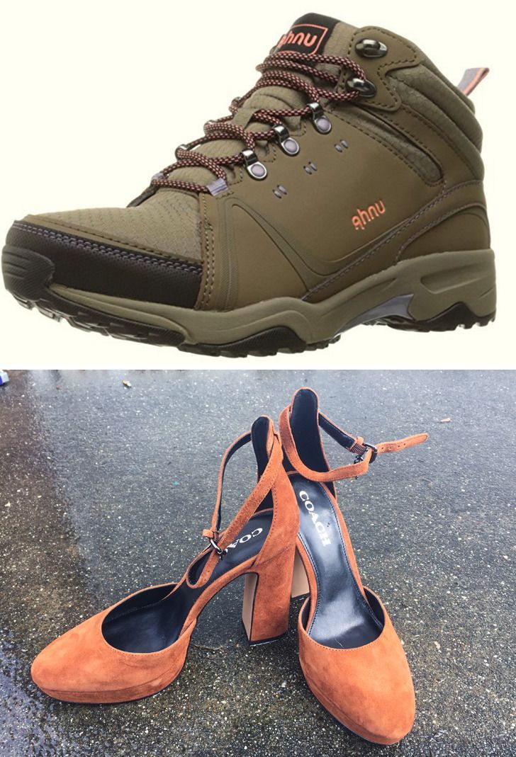 “The hiking boots I ordered online look a little different than the picture they provided.”