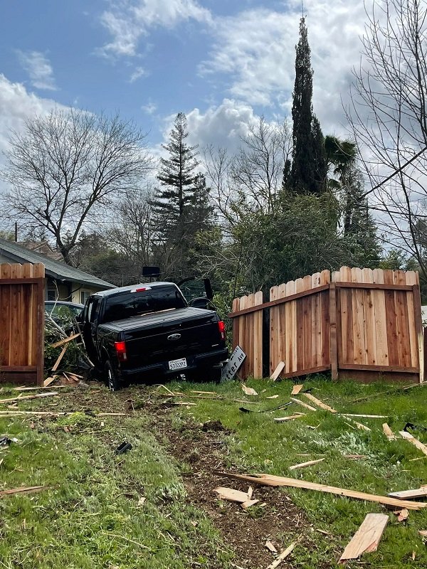 “Right after finishing our fence, someone plowed through it.”