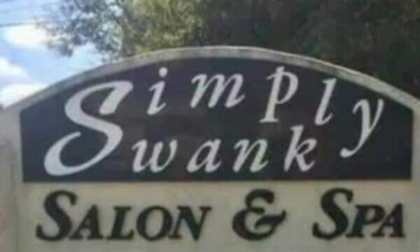 funny fails - simply wank salon and spa