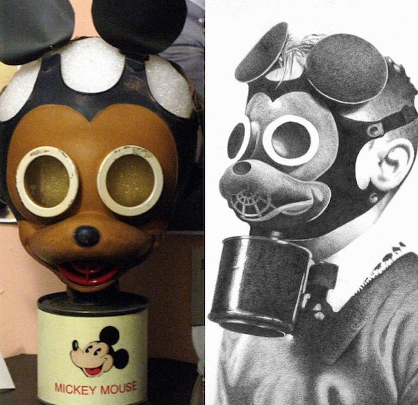 funny fails - mickey mouse gas mask