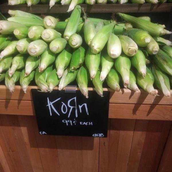 funny fails - corn labeled as korn