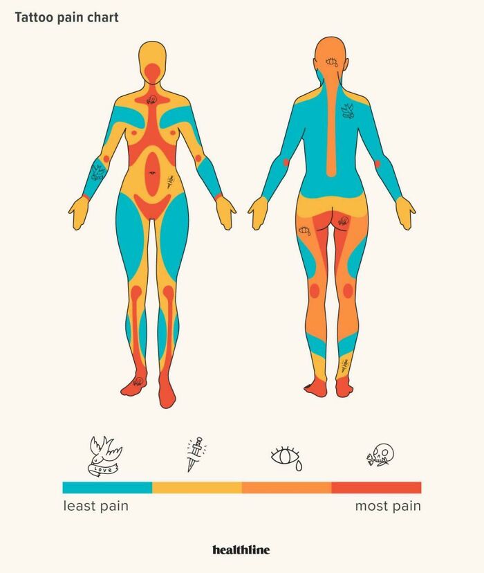 Tattoo Pain Chart