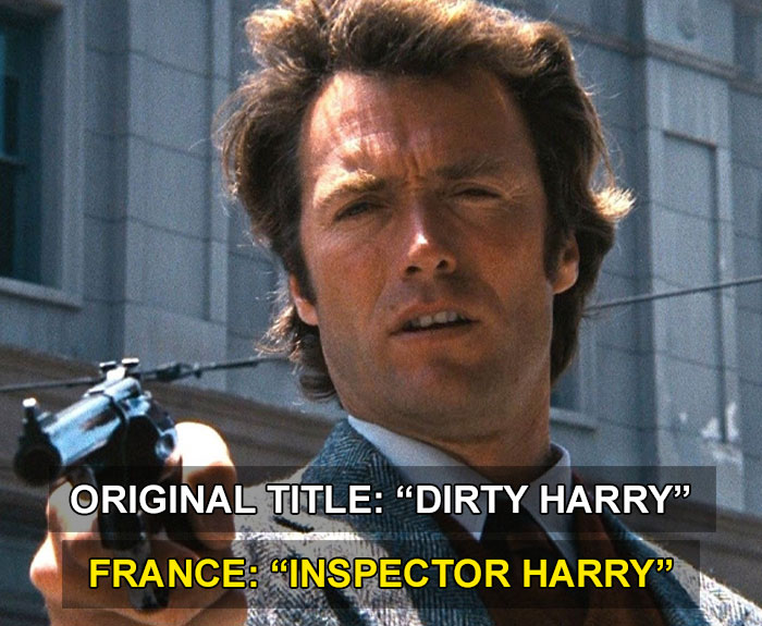 clint eastwood dirty harry - Original Title "Dirty Harry France "Inspector Harry