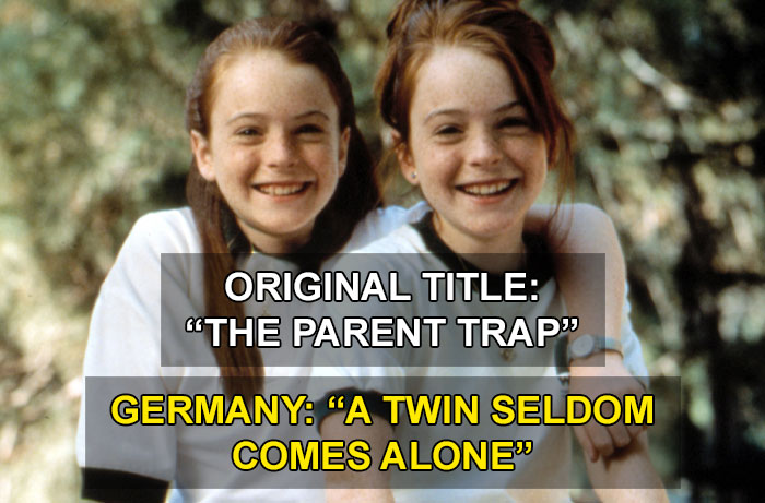 lindsay lohan parent trap - Original Title The Parent Trap" Germany "A Twin Seldom Comes Alone"