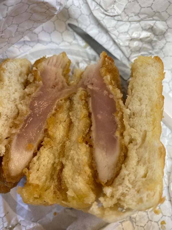 My delicious chicken sandwich from Wendy’s.